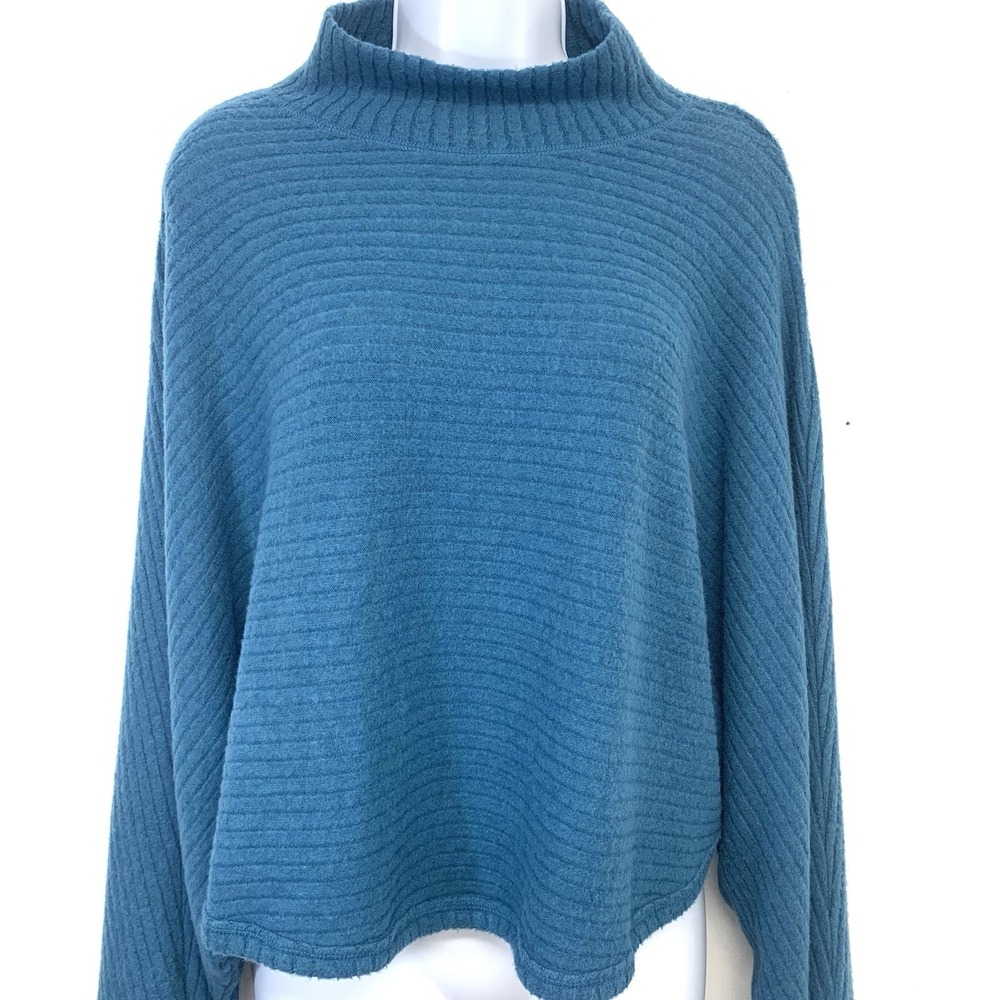 Pilcro Crop Mock Neck Dolman Sleeve Sweater XL Slouchy Cozy Athleisure Casual